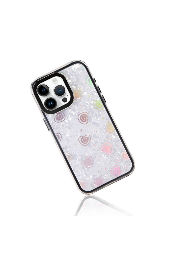 Evi̇mdeyokyok Apple İphone 14 Pro Max Lumi̇ Desenli̇ Kapak - Si̇yah