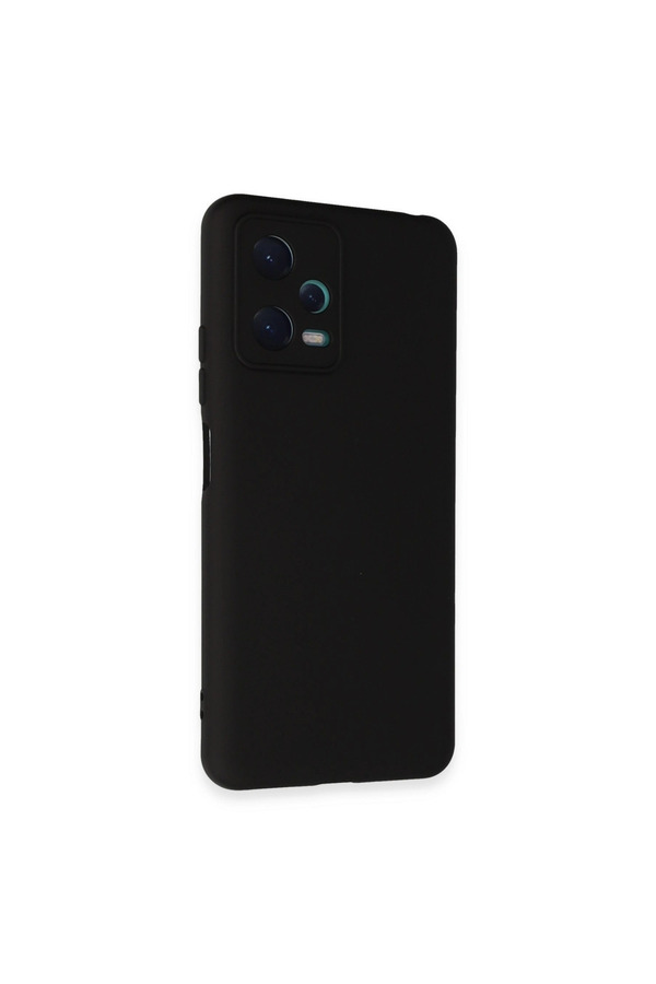 Evi̇mdeyokyok Xi̇aomi̇ Redmi̇ Note 12 5G Kılıf Nano İçi̇ Kadi̇fe Si̇li̇kon - Si̇yah