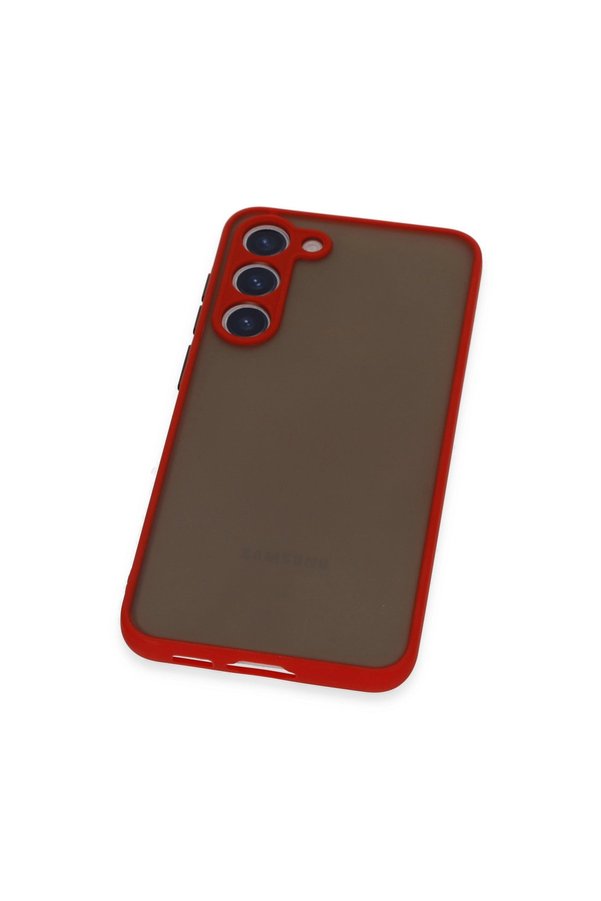 Evimdeyokyok Samsung Galaxy S23 Plus Kılıf Montreal Silikon Kapak - Kırmızı