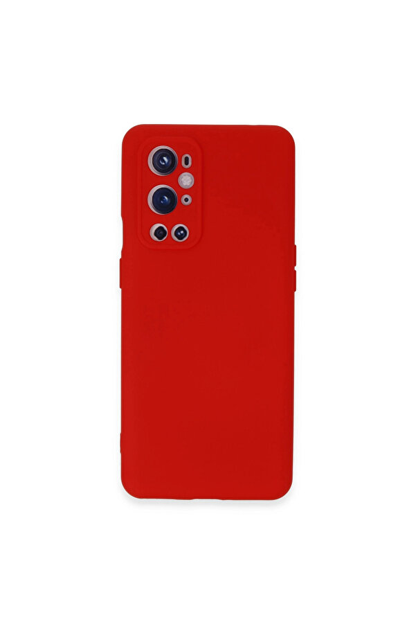 Evi̇mdeyokyok One Plus 9 Pro Kılıf Nano İçi̇ Kadi̇fe Si̇li̇kon - Kırmızı