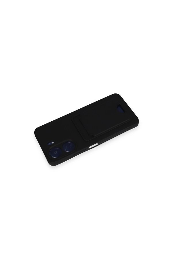 Evimdeyokyok Xiaomi Redmi 13C Kılıf Kelvin Kartvizitli Silikon - Siyah