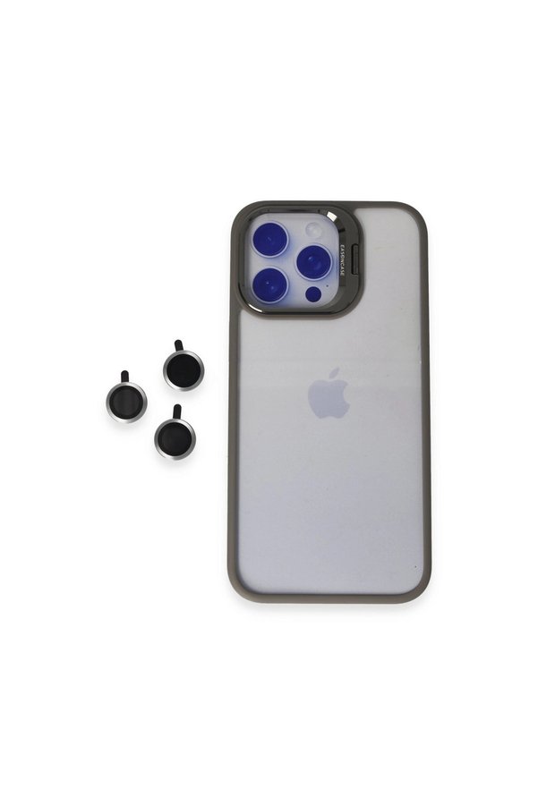 Evimdeyokyok Joko Apple İphone 15 Pro Max Kılıf Roblox Lens Standlı Kapak - Titan Gri
