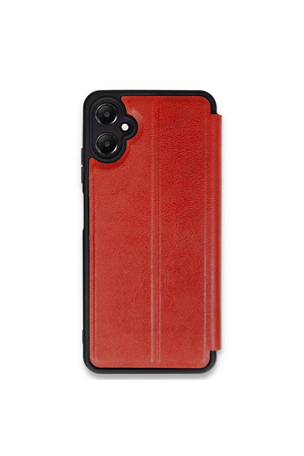 Evi̇mdeyokyok Samsung Galaxy A05 Kılıf Fli̇p Cover - Kırmızı