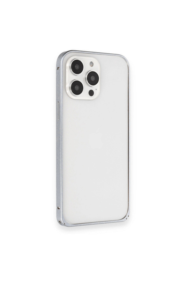 Evi̇mdeyokyok Joko Apple İphone 15 Pro Metal Bumper Mat Kapak - Gri̇