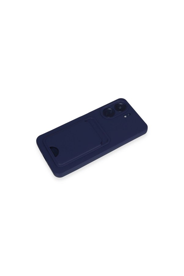 Evimdeyokyok Xiaomi Redmi 13C Kılıf Kelvin Kartvizitli Silikon - Lacivert