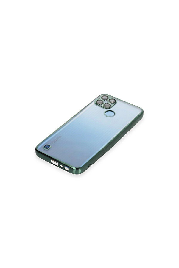 Evi̇mdeyokyok Realme C25Y Kılıf Razer Lensli̇ Si̇li̇kon - Yeşi̇l