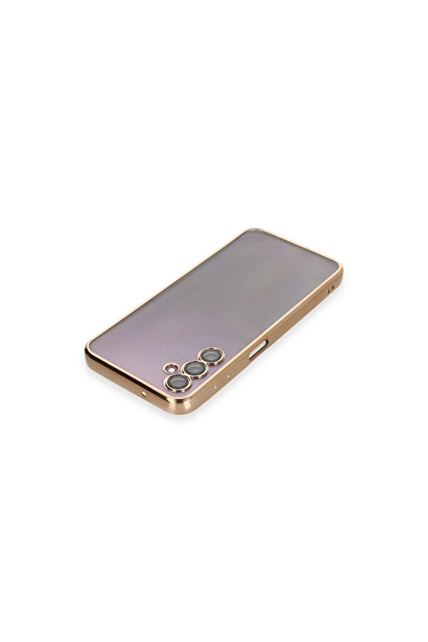 Evi̇mdeyokyok Samsung Galaxy A14 4G Kılıf Razer Lensli̇ Si̇li̇kon - Gold