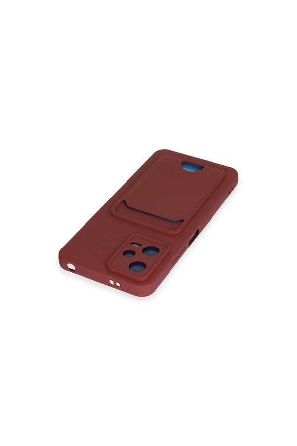 Evimdeyokyok Xiaomi Poco X5 5G Kılıf Kelvin Kartvizitli Silikon - Bordo