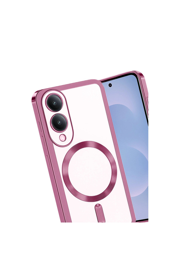 Evi̇mdeyokyok Samsung Galaxy S25 Edge Kross Magneti̇csafe Kapak - Rose