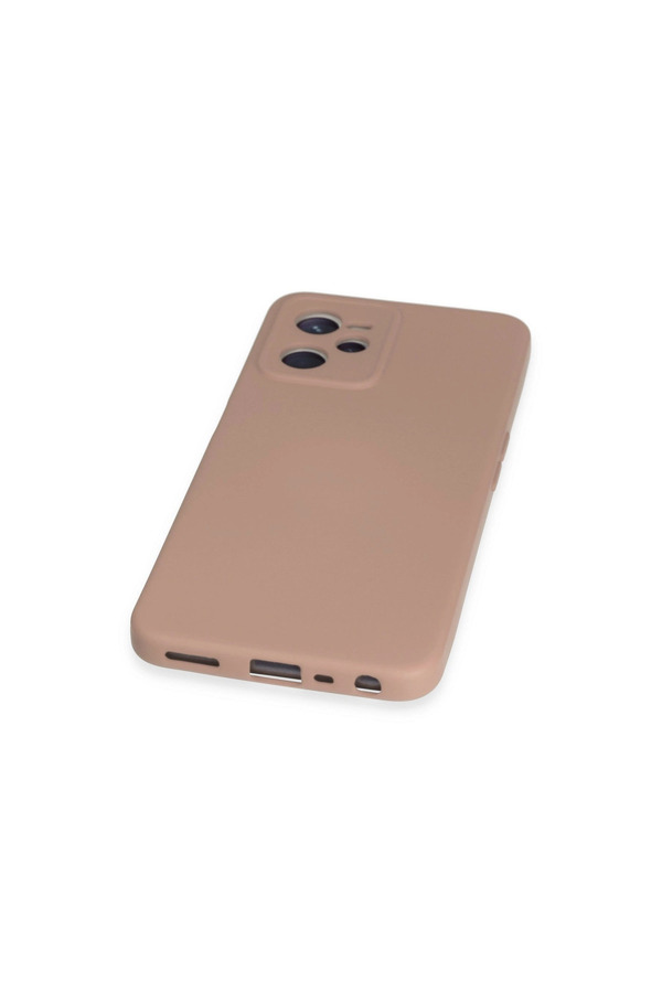 Evimdeyokyok Realme C35 Kılıf Nano İçi Kadife Silikon - Pudra