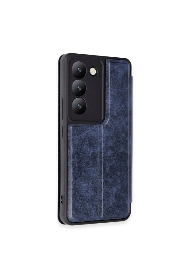 Evimdeyokyok Vivo V30 Lite 4G Kılıf Flip Cover - Lacivert