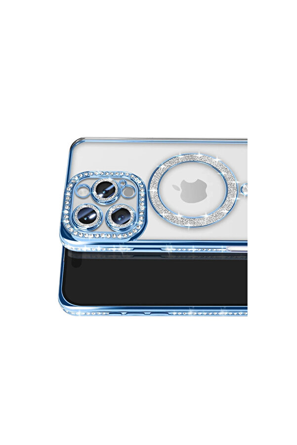 Evi̇mdeyokyok Apple İphone 16 Pro Max Kılıf Joke Si̇mli̇ Magneti̇csafe Kılıf - Mavi̇