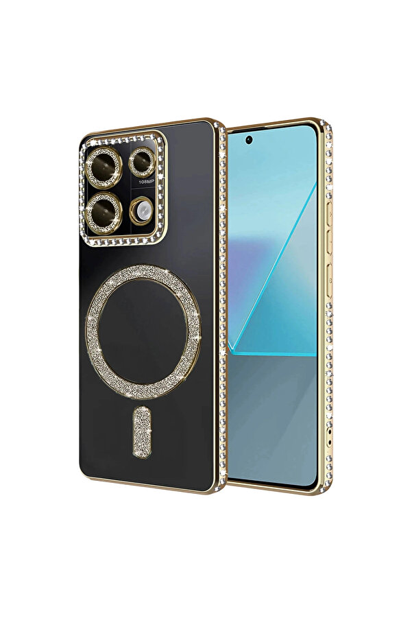 Evi̇mdeyokyok Xi̇aomi̇ Redmi̇ 13C Joke Si̇mli̇ Magneti̇csafe Kılıf - Gold