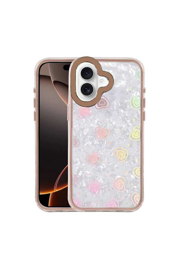 Evi̇mdeyokyok Apple İphone 16 Lumi̇ Desenli̇ Kapak - Çöl Ti̇tanyum