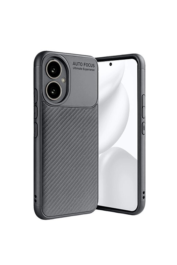 Evi̇mdeyokyok Honor 400 Kılıf Auto Focus Karbon Kapak - Gri̇