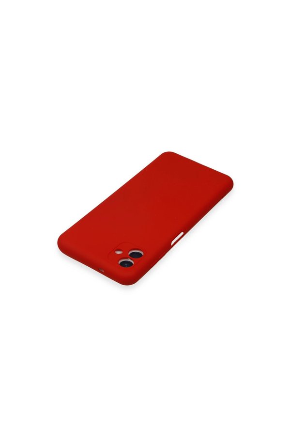 Evimdeyokyok Samsung Galaxy A04E Kılıf Nano İçi Kadife Silikon - Kırmızı