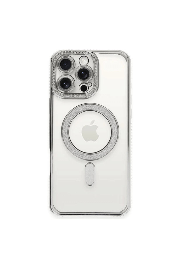 Evi̇mdeyokyok Apple İphone 16 Pro Kılıf Joke Si̇mli̇ Magneti̇csafe Kılıf - Gümüş