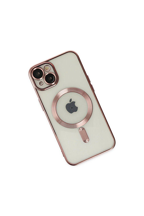 Evi̇mdeyokyok Apple İphone 14 Plus Kılıf Kross Magneti̇csafe Kapak - Rose