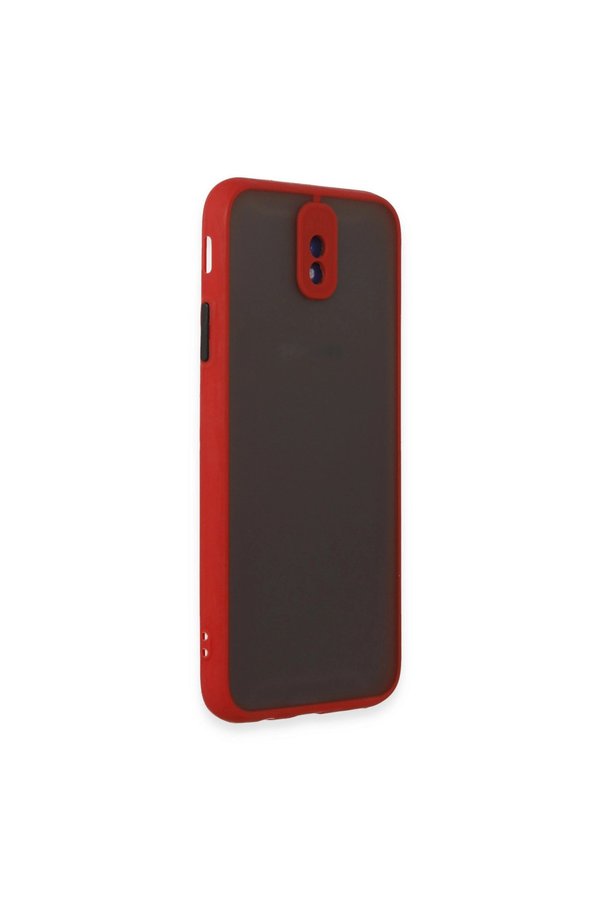 Evimdeyokyok Samsung Galaxy J7 Pro / J730 Kılıf Montreal Silikon Kapak - Kırmızı