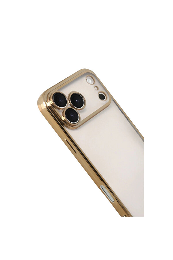 Evi̇mdeyokyok Apple İphone 17 Pro Razer Lensli̇ Si̇li̇kon - Gold