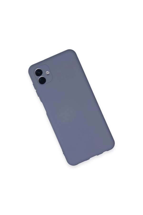 Evimdeyokyok Samsung Galaxy A04E Kılıf Nano İçi Kadife Silikon - Gri