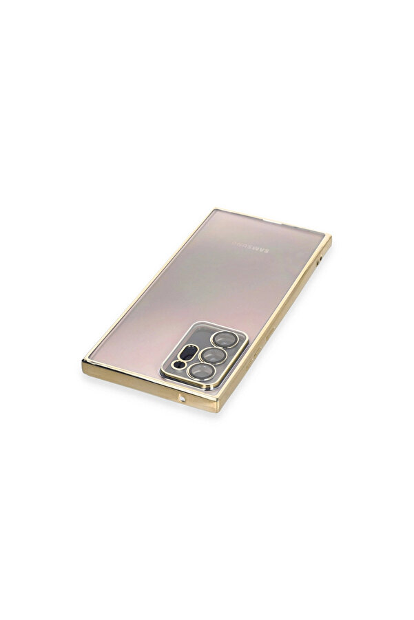 Evi̇mdeyokyok Samsung Galaxy Note 20 Ultra Kılıf Razer Lensli̇ Si̇li̇kon - Gold