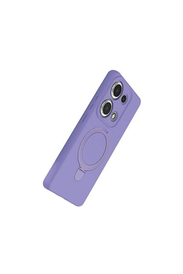 Evi̇mdeyokyok Xi̇aomi̇ Redmi̇ Note 13 Pro 4G Regal Magsafe Standlı Kapak - Li̇la