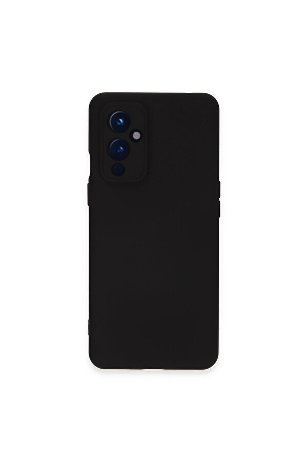 Evi̇mdeyokyok One Plus 9 Kılıf Nano İçi̇ Kadi̇fe Si̇li̇kon - Si̇yah