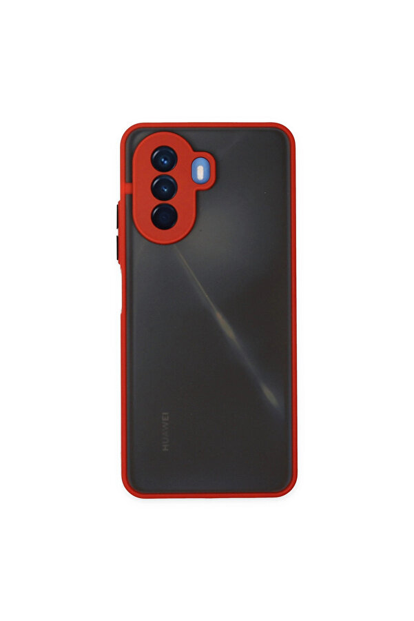 Evi̇mdeyokyok Huawei̇ Nova Y70 Kılıf Montreal Si̇li̇kon Kapak - Kırmızı