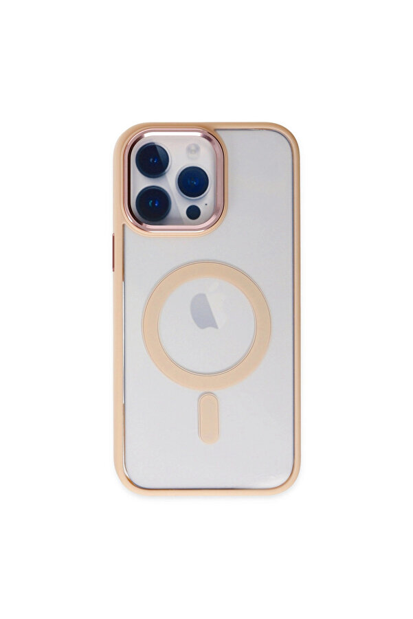 Evi̇mdeyokyok Apple İphone 14 Pro Max Kılıf Room Magneti̇csafe Si̇li̇kon - Pudra