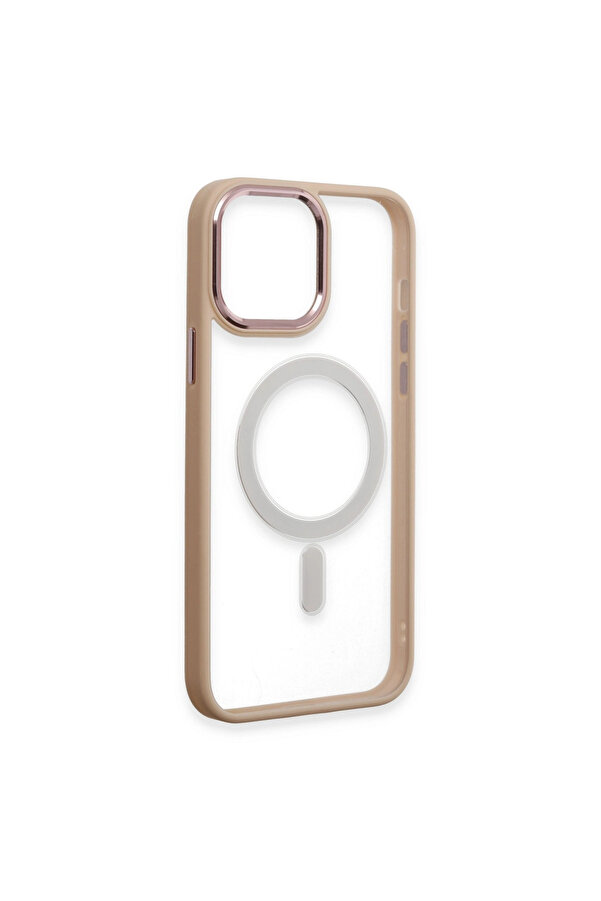 Evi̇mdeyokyok Apple İphone 15 Pro Kılıf Room Magneti̇csafe Si̇li̇kon - Pudra