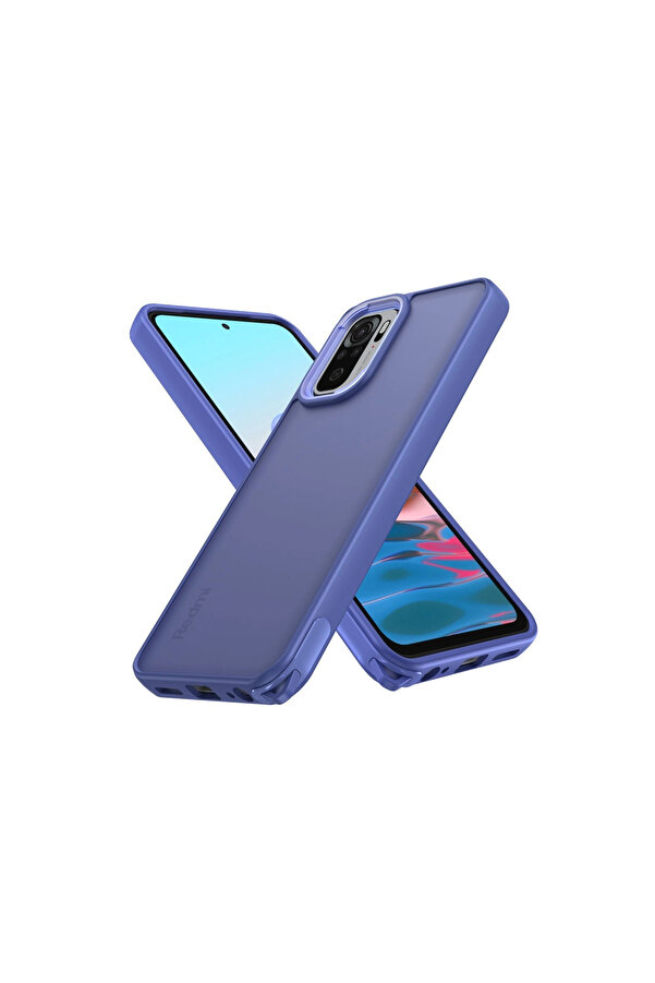 Evi̇mdeyokyok Xi̇aomi̇ Redmi̇ Note 10 Pro Kılıf Elegant Kapak - Açık Mavi̇