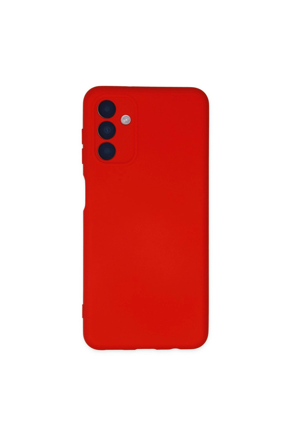Evi̇mdeyokyok Samsung Galaxy A04S Kılıf Nano İçi̇ Kadi̇fe Si̇li̇kon - Kırmızı