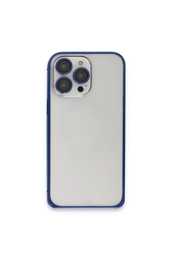 Evi̇mdeyokyok Joko Apple İphone 15 Pro Max Metal Bumper Mat Kapak - Laci̇vert