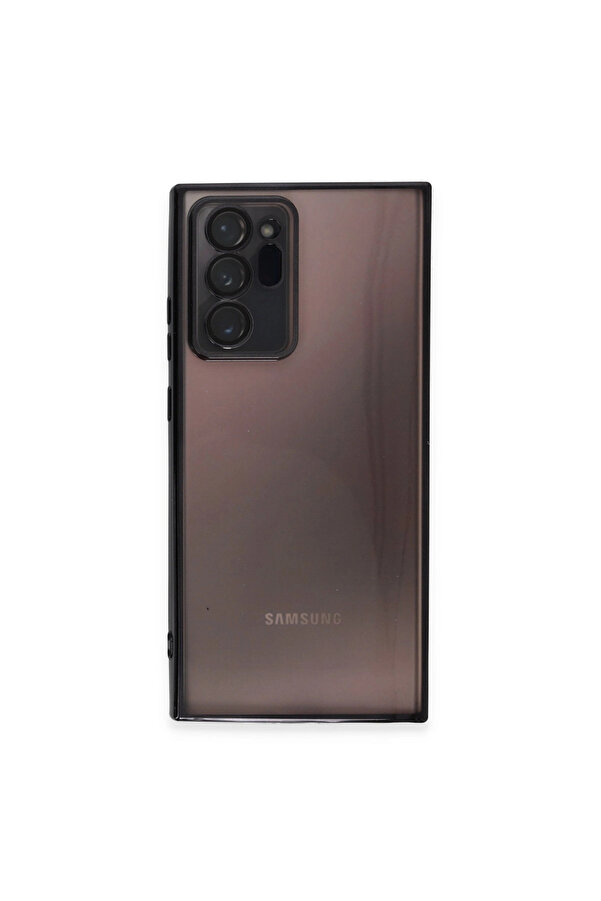 Evi̇mdeyokyok Samsung Galaxy Note 20 Ultra Kılıf Razer Lensli̇ Si̇li̇kon - Si̇yah