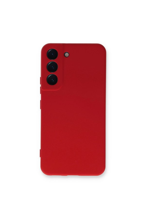Evimdeyokyok Samsung Galaxy S22 Plus Kılıf Nano İçi Kadife Silikon - Kırmızı