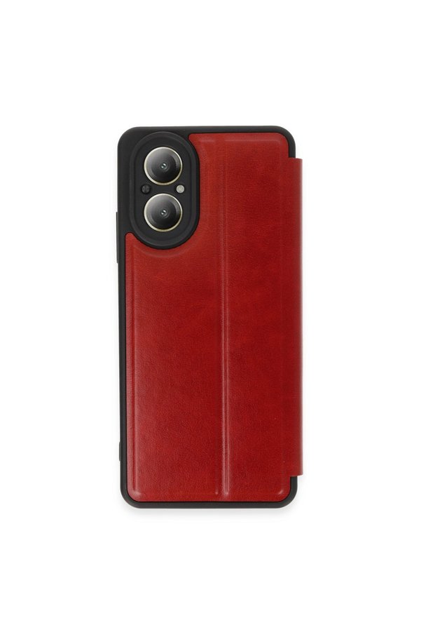 Evimdeyokyok Realme 12 Lite Kılıf Flip Cover - Kırmızı