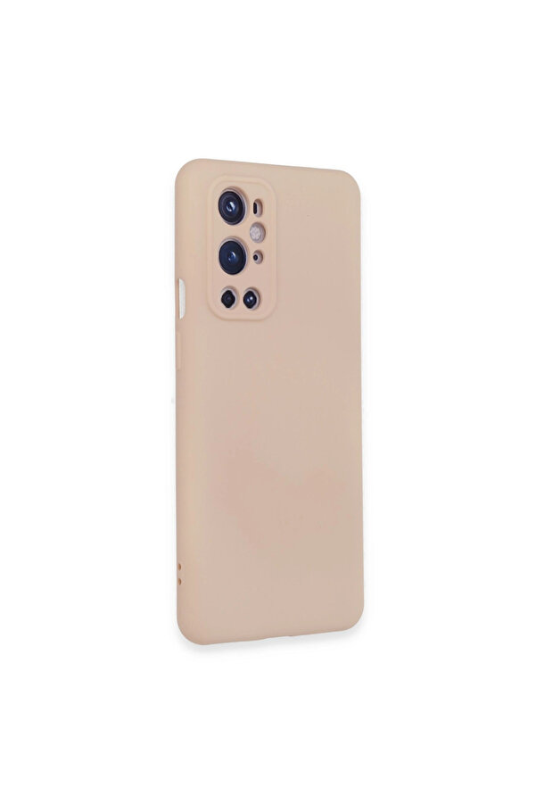 Evi̇mdeyokyok One Plus 9 Pro Kılıf Nano İçi̇ Kadi̇fe Si̇li̇kon - Pudra