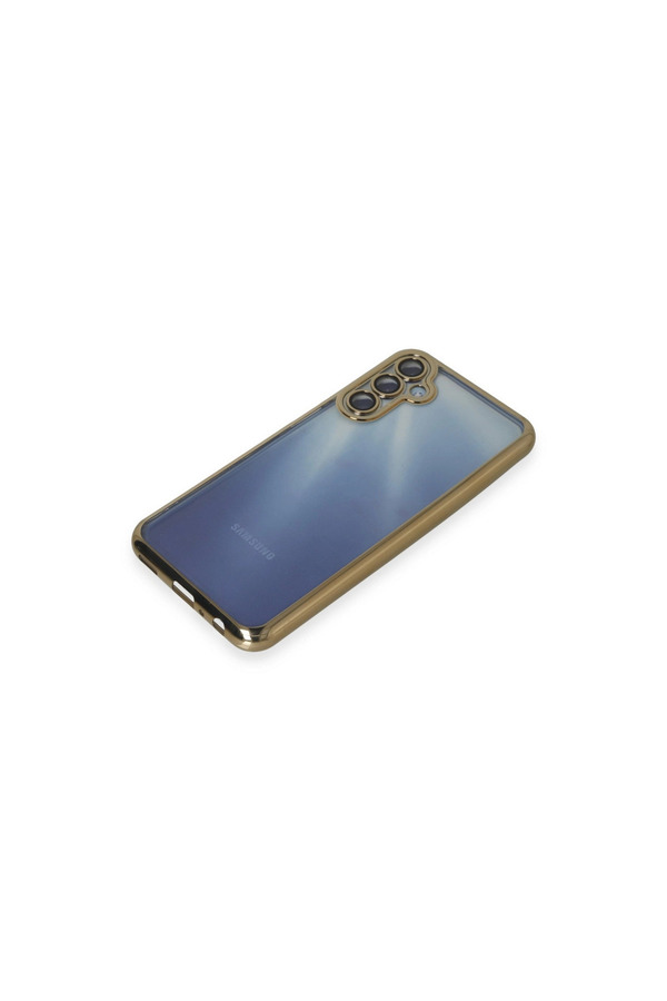 Evi̇mdeyokyok Samsung Galaxy A55 5G Kılıf Razer Lensli̇ Si̇li̇kon - Gold