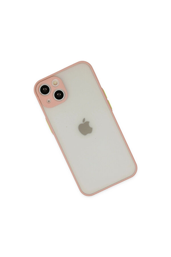 Evi̇mdeyokyok Apple İphone 14 Kılıf Montreal Si̇li̇kon Kapak - Pembe
