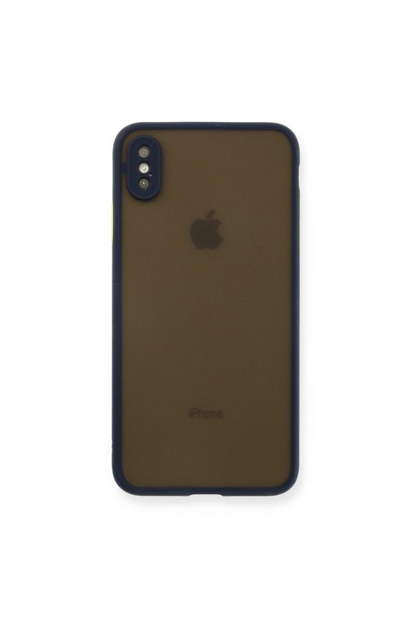 Evimdeyokyok Apple İphone Xs Max Kılıf Montreal Silikon Kapak - Lacivert