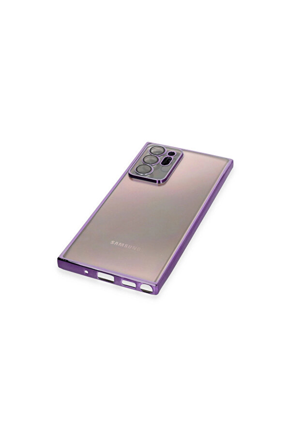 Evi̇mdeyokyok Samsung Galaxy Note 20 Ultra Kılıf Razer Lensli̇ Si̇li̇kon - Mor