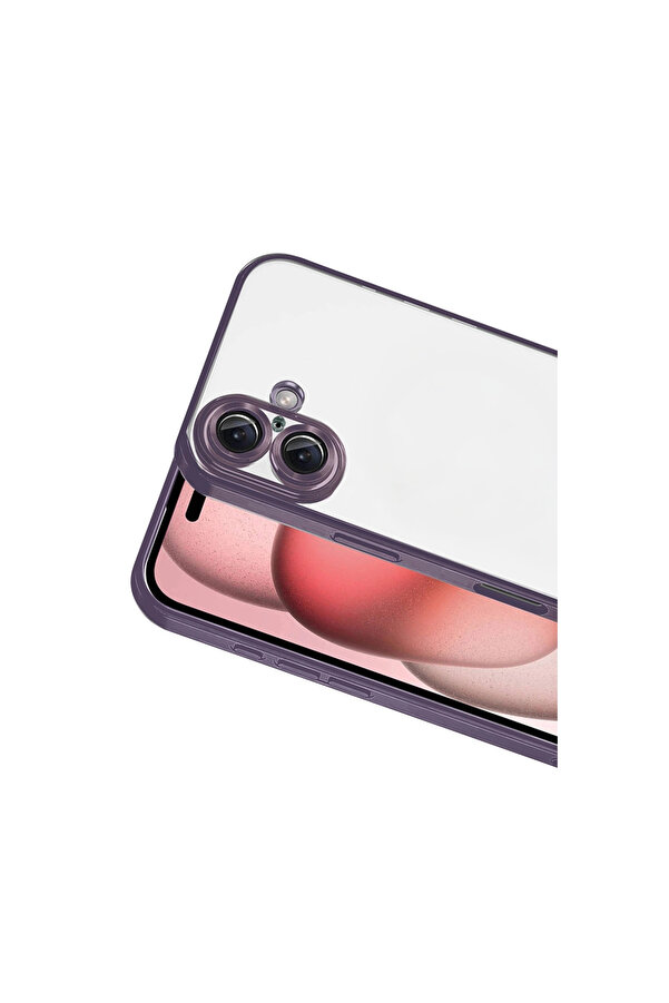 Evi̇mdeyokyok Apple İphone 17 Razer Lensli̇ Si̇li̇kon - Mor