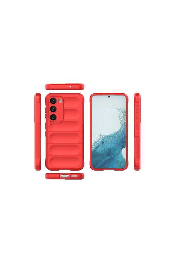 Evi̇mdeyokyok Samsung Galaxy S23 Plus Kılıf Opti̇mum Si̇li̇kon - Kırmızı
