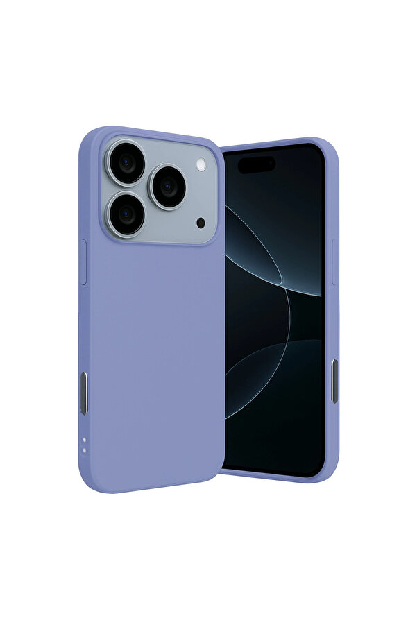 Evi̇mdeyokyok Apple İphone 17 Pro Nano İçi̇ Kadi̇fe Si̇li̇kon - Li̇la