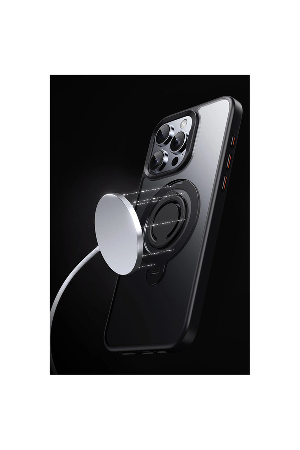 Evi̇mdeyokyok Joko Apple İphone 16 Plus Avatar 360 Dönen Magsafe Kapak - Si̇yah