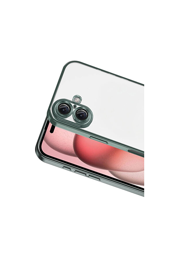 Evi̇mdeyokyok Apple İphone 17 Razer Lensli̇ Si̇li̇kon - Yeşi̇l