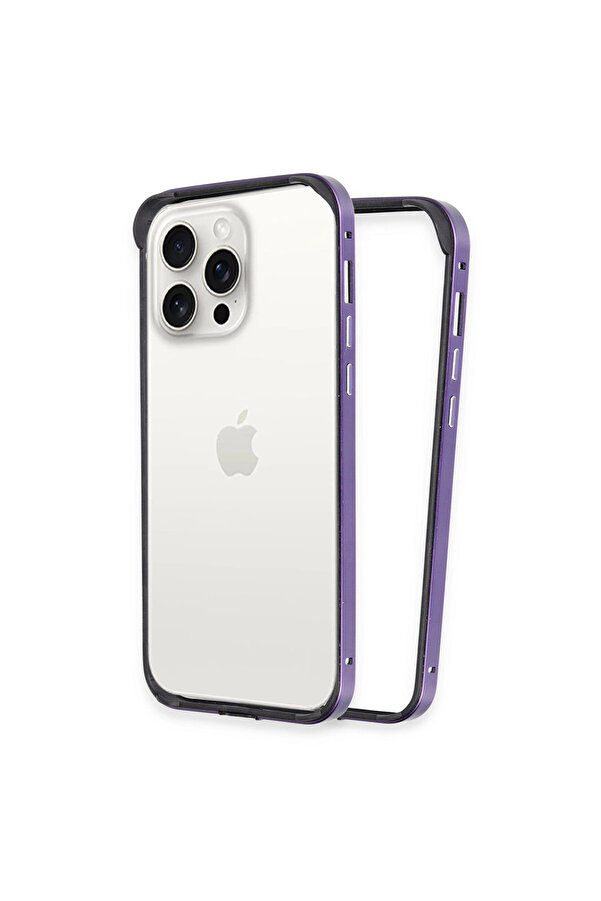 Evi̇mdeyokyok Joko Apple İphone 14 Pro Land Bumper Koruma Kapak - Deri̇n Mor