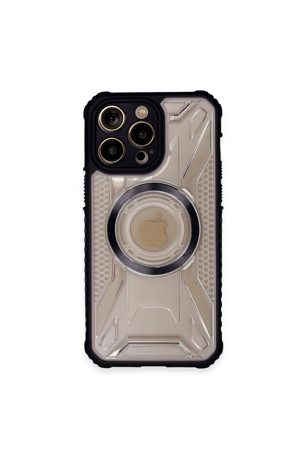 Evi̇mdeyokyok Apple İphone 14 Pro Kılıf Prag Magneti̇csafe Kapak - Si̇yah