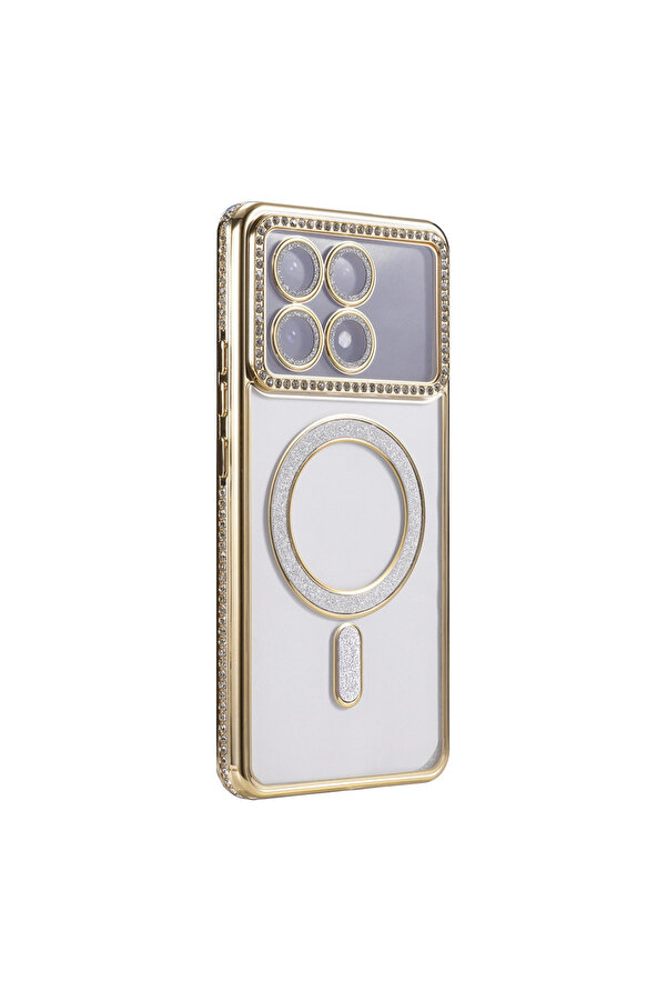 Evi̇mdeyokyok Xi̇aomi̇ Poco X6 Pro Joke Si̇mli̇ Magneti̇csafe Kılıf - Gold
